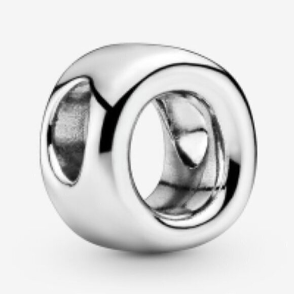 Sterling Silver Letter O Charm - Picture 2 of 13